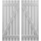 Ekena Millwork Americraft 6-Board (2 Batten) Wood Spaced Board-n-Batten Shutters w/ Z-Bar, ARW102SB623X77PRH ARW102SB623X77PRH - alternate 1